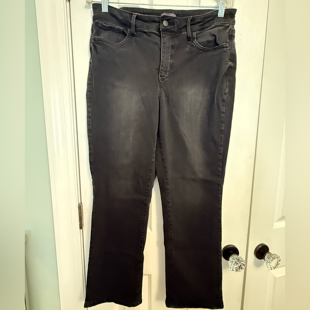 NYDJ Women's Black Straight Leg Jeans
